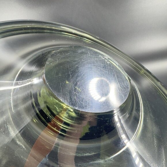 Vintage MCM Holmegaard Per Lutken Smoked Extra Large Art Glass Bowl Dish Signed - Picture 13 of 16